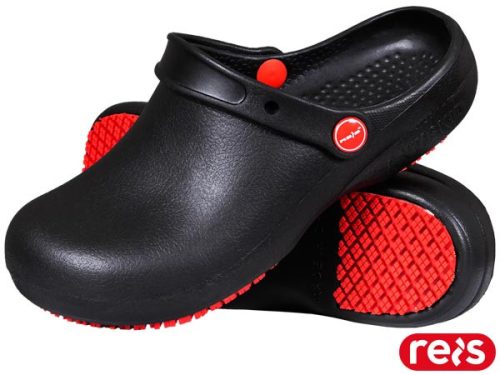 Crocs típusú FEKETE EVA habból készült gumipapucs REIS BCREN